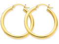FJC Finejewelers 10k Polished 3mm Round Hoop Earrings