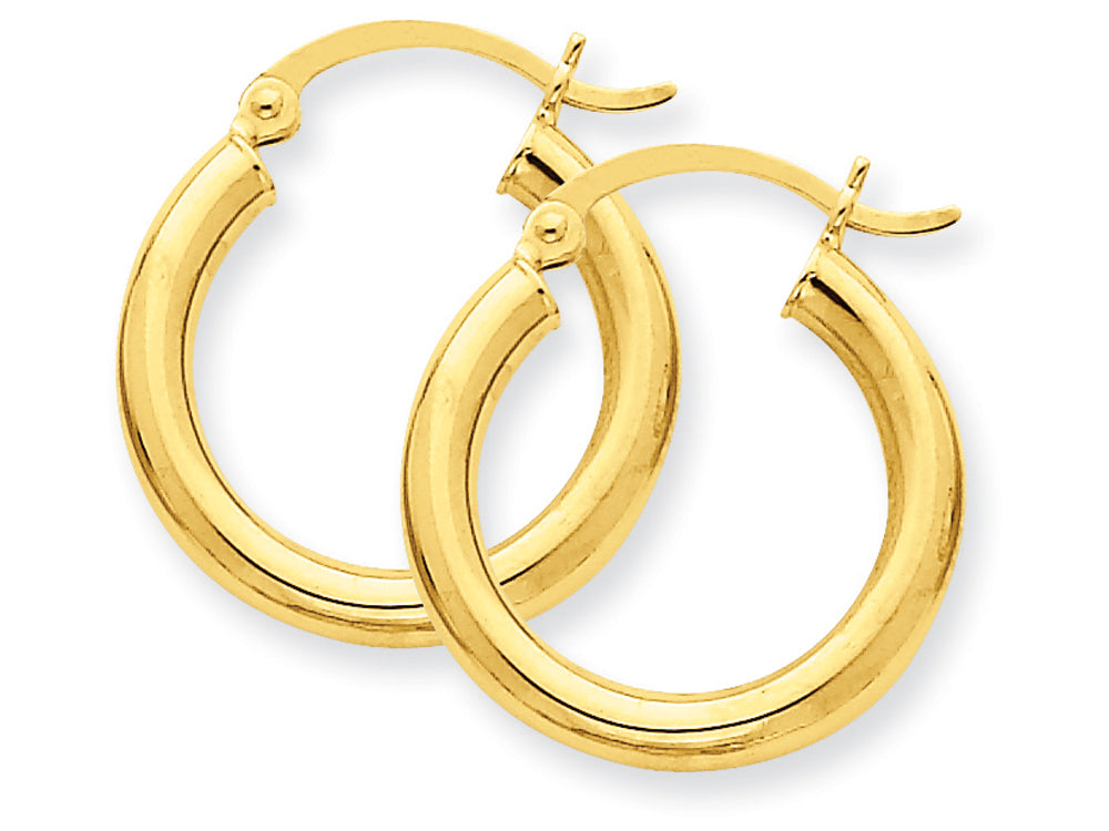 FJC Finejewelers 10k Polished 3mm Round Hoop Earrings