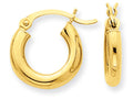 FJC Finejewelers 10k Polished 3mm Round Hoop Earrings