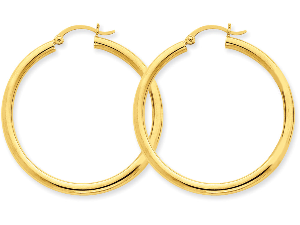 FJC Finejewelers 10k Polished 3mm Round Hoop Earrings