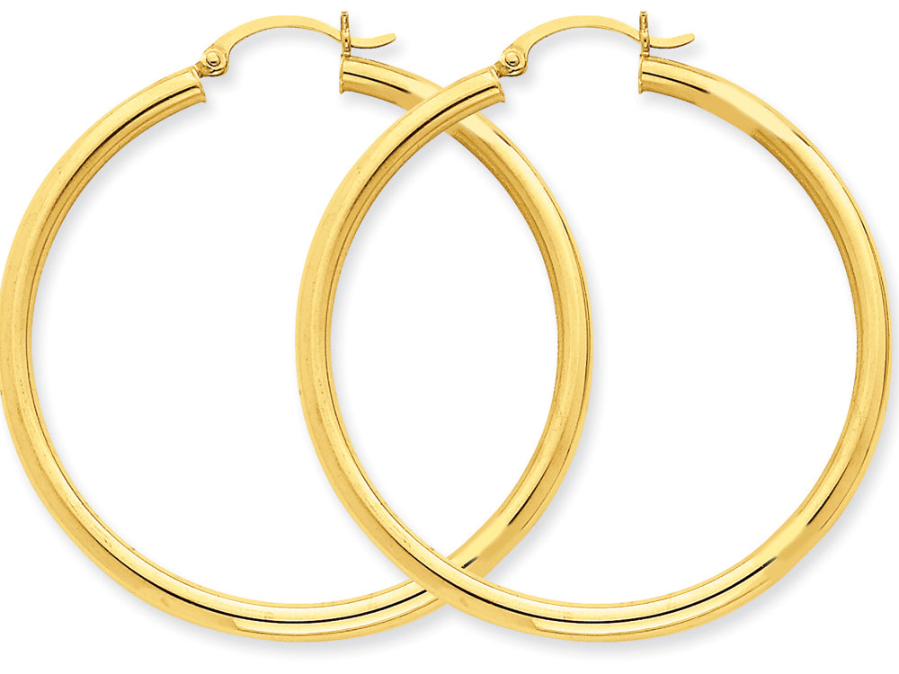 FJC Finejewelers 10k Polished 3mm Round Hoop Earrings