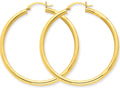 FJC Finejewelers 10k Polished 3mm Round Hoop Earrings
