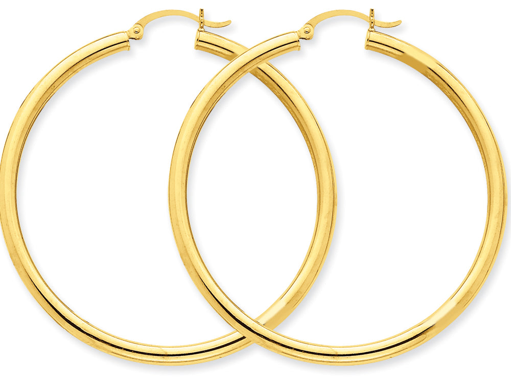 FJC Finejewelers 10k Polished 3mm Round Hoop Earrings