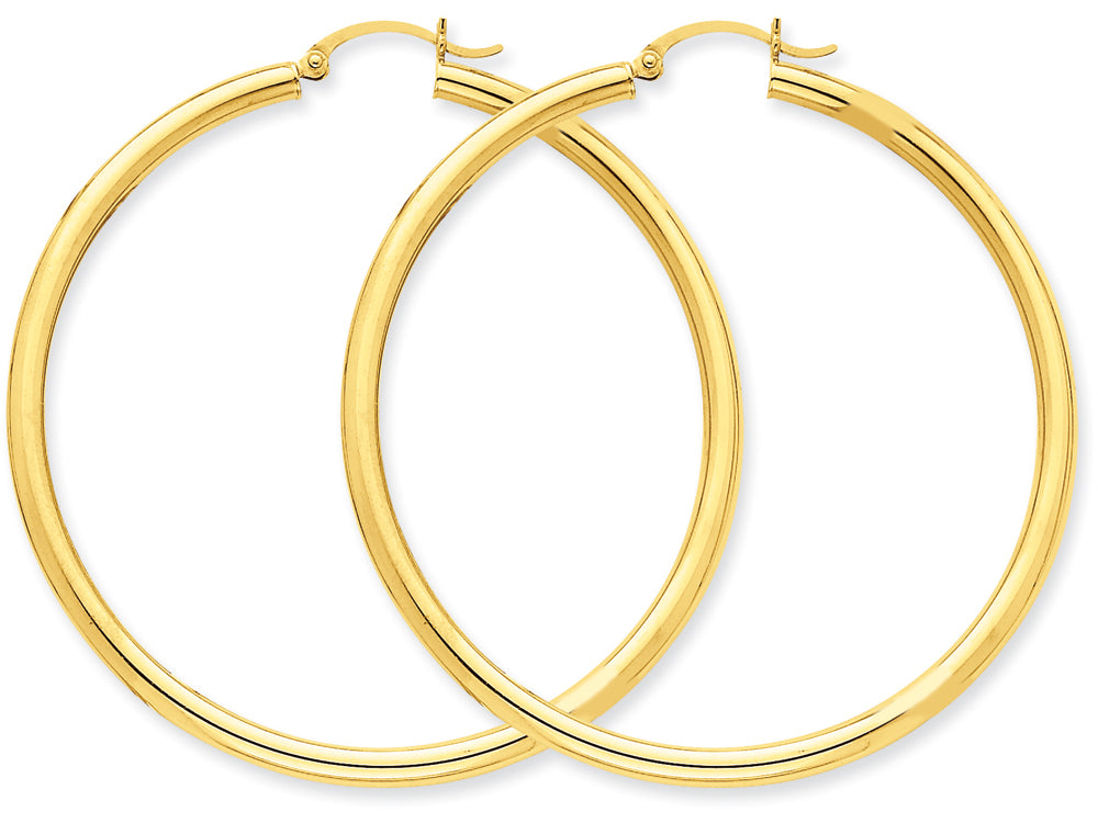 FJC Finejewelers 10k Polished 3mm Round Hoop Earrings