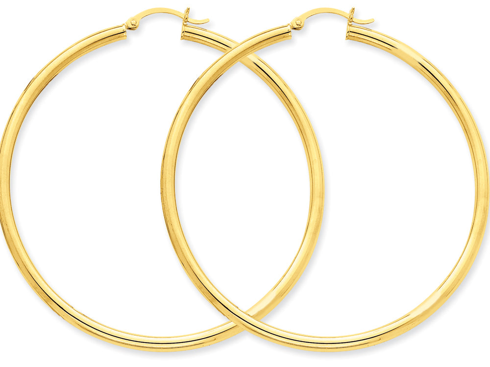 FJC Finejewelers 10k Polished 3mm Round Hoop Earrings