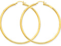 FJC Finejewelers 10k Polished 3mm Round Hoop Earrings