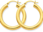 FJC Finejewelers 10k Polished 4mm X 30mm Tube Hoop Earrings