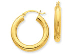 FJC Finejewelers 10k Polished 4mm X 25mm Tube Hoop Earrings