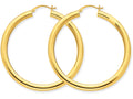 FJC Finejewelers 10k Polished 42mm X 50mm  x 4mm Tube Hoop Earrings