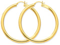 FJC Finejewelers 10k Polished 46mm X 55mm x 4mm Tube Hoop Earrings