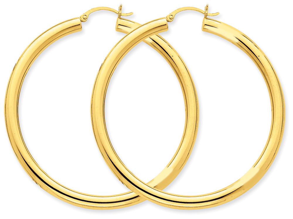 FJC Finejewelers 10k Polished 46mm X 55mm x 4mm Tube Hoop Earrings