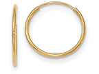 FJC Finejewelers 10k Polished Endless Tube Hoop Earrings