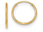 FJC Finejewelers 10k Polished Endless Tube Hoop Earrings