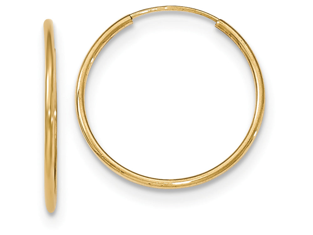 FJC Finejewelers 10k Polished Endless Tube Hoop Earrings