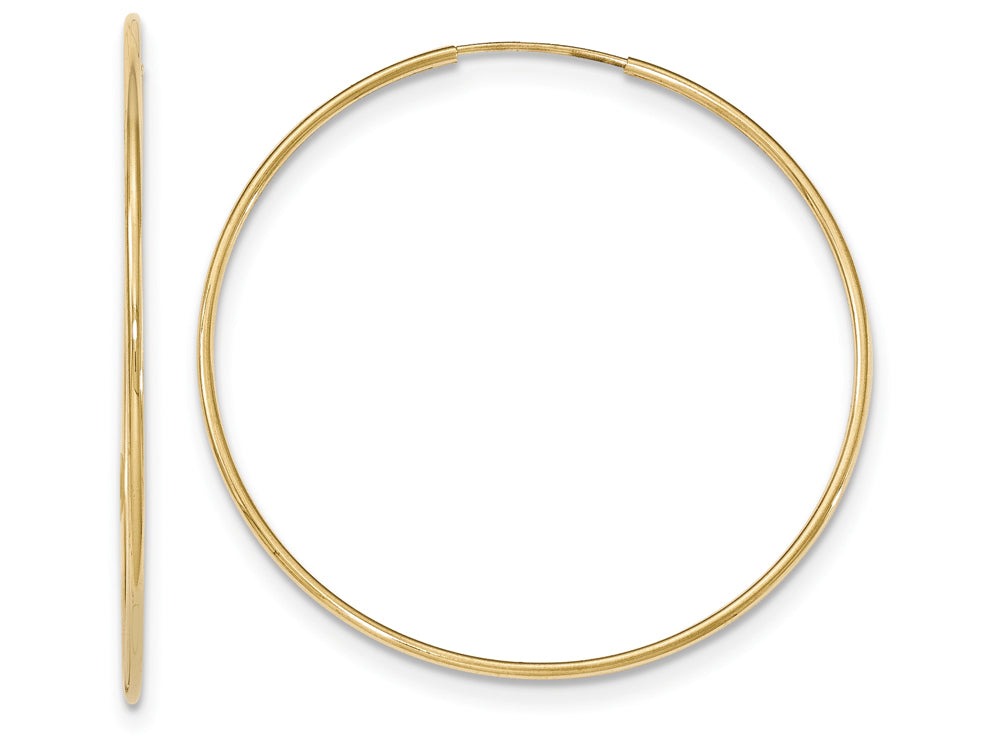 FJC Finejewelers 10k Polished Endless Tube Hoop Earrings