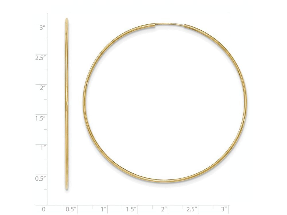 FJC Finejewelers 10k Polished Endless Tube Hoop Earrings