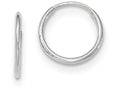 FJC Finejewelers 10k White Gold Endless Hoop Earrings