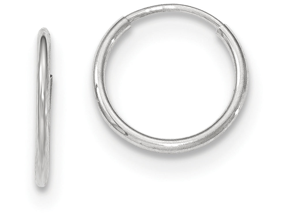 FJC Finejewelers 10k White Gold Endless Hoop Earrings