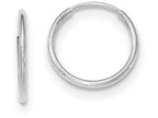 FJC Finejewelers 10k White Gold Endless Hoop Earrings