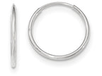 FJC Finejewelers 10k White Gold Endless Hoop Earrings