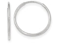 FJC Finejewelers 10k White Gold Endless Hoop Earrings