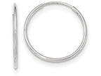 FJC Finejewelers 10k White Gold Endless Hoop Earrings