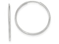 FJC Finejewelers 10k White Gold Endless Hoop Earrings