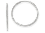 FJC Finejewelers 10k White Gold Endless Hoop Earrings