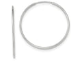 FJC Finejewelers 10k White Gold Endless Hoop Earrings