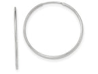 FJC Finejewelers 10k White Gold Endless Hoop Earrings