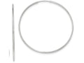 FJC Finejewelers 10k White Gold Endless Hoop Earrings