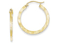 FJC Finejewelers 10k Textured Hoop Earrings