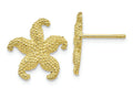 FJC Finejewelers 10k Yellow Gold Starfish Post Earrings