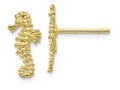 FJC Finejewelers 10k Yellow Gold Mini Seahorse Post Earrings