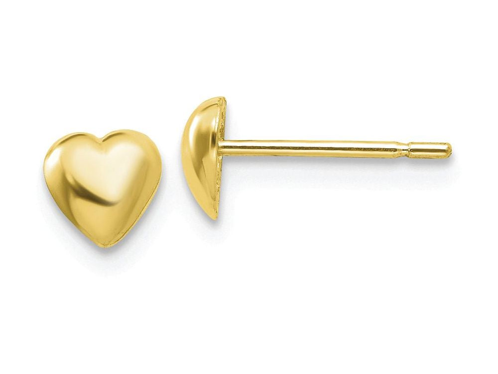 FJC Finejewelers 10k Yellow Gold Heart Post Earrings