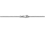 FJC Finejewelers 16 Inch 10k White Gold 1.2mm Machine Made bright-cut Rope Chain Necklace