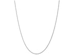 FJC Finejewelers 18 Inch 10k White Gold 1.2mm Machine Made bright-cut Rope Chain Necklace