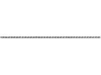FJC Finejewelers 20 Inch 10k White Gold 1.2mm Machine Made bright-cut Rope Chain Necklace