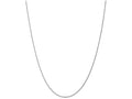 FJC Finejewelers 9 Inch 10k White Gold 1.2mm Machine Made bright-cut Rope Chain Ankle Bracelet (Smaller Ankles)