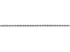 FJC Finejewelers 20 Inch 10k White Gold 1.5mm Machine Made bright-cut Rope Chain Necklace