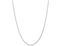 FJC Finejewelers 24 Inch 10k White Gold 1.5mm Machine Made bright-cut Rope Chain Necklace