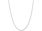FJC Finejewelers 24 Inch 10k White Gold 1.5mm Machine Made bright-cut Rope Chain Necklace