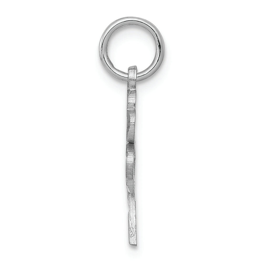 FJC Finejewelers 10k White Gold Solid Open 4-leaf Clover Charm