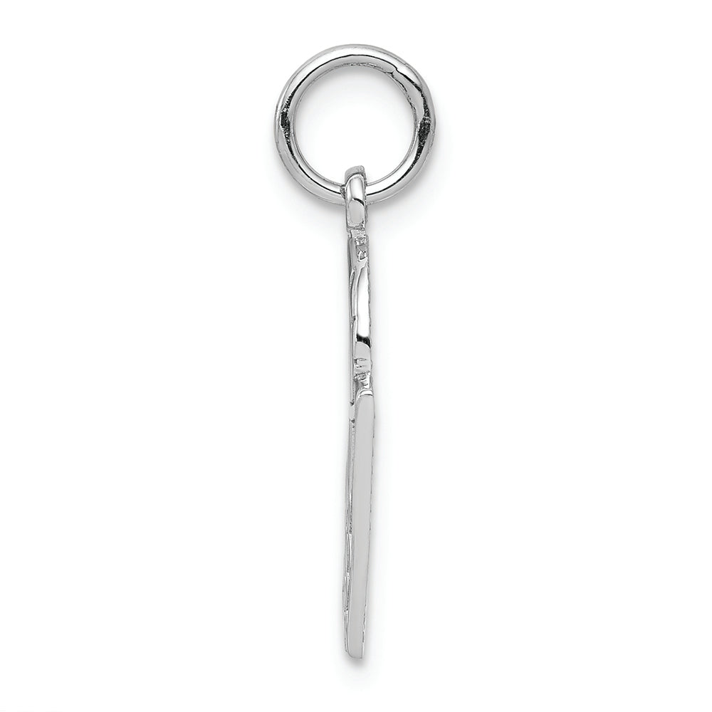 FJC Finejewelers 10k White Gold Basketball Net Charm