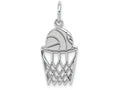 FJC Finejewelers 10k White Gold Basketball Net Charm