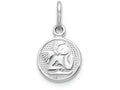 FJC Finejewelers 10k White Gold Angel Charm