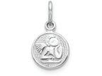 FJC Finejewelers 10k White Gold Angel Charm