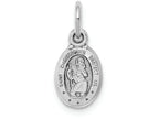 FJC Finejewelers 10k White Gold Saint Christopher Medal Charm