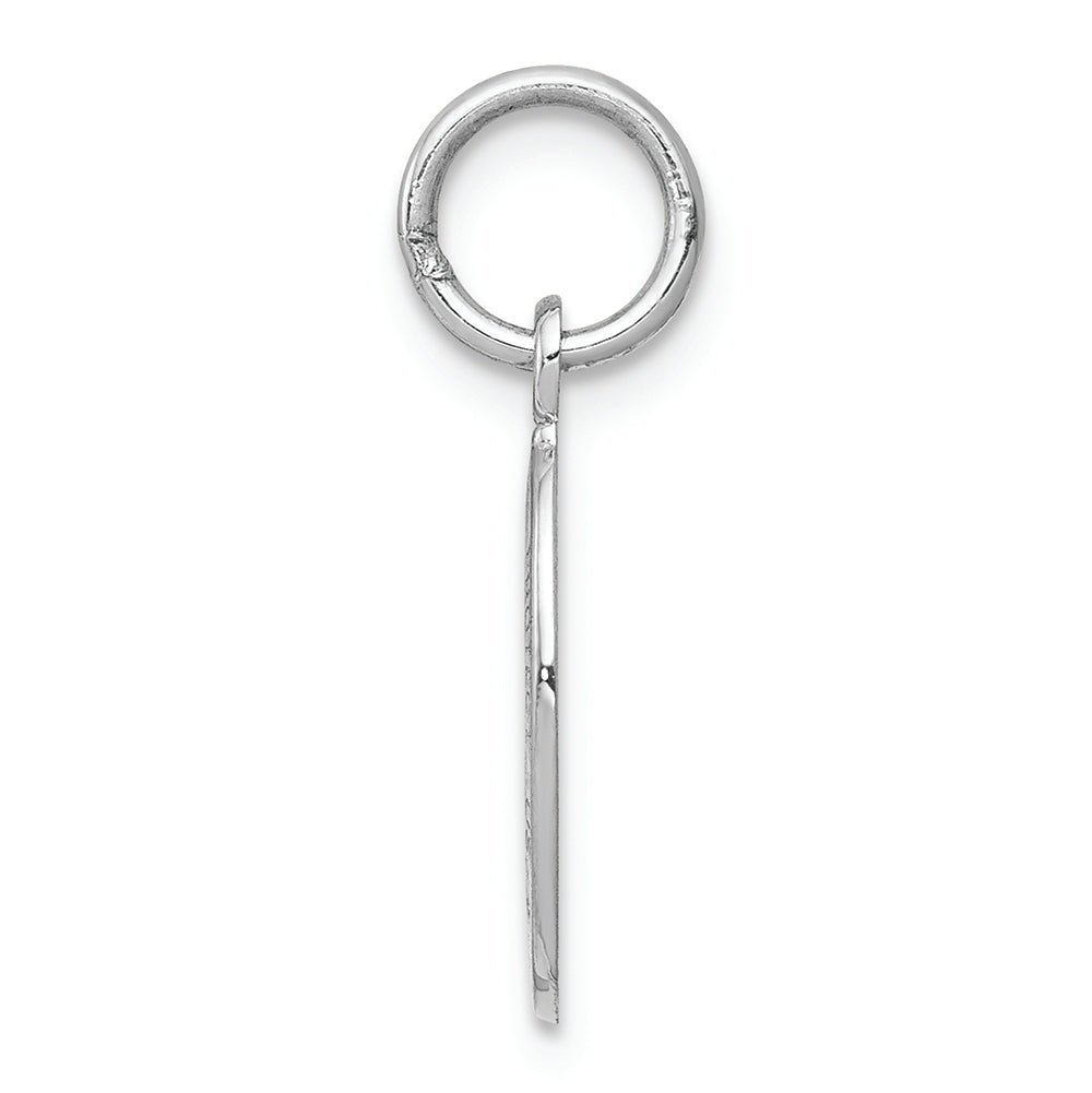 FJC Finejewelers 10k White Gold Saint Christopher Medal Charm