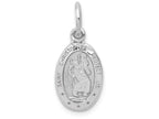 FJC Finejewelers 10k White Gold Saint Christopher Medal Charm